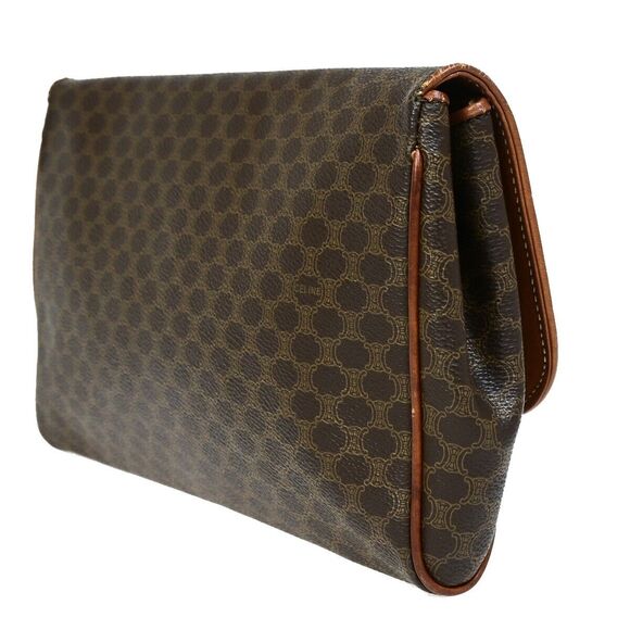 Celine Logo Macadam Pattern Clutch Bag #160921C11B - Picture 4 of 15